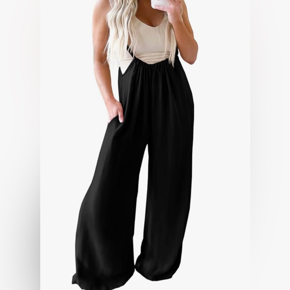 Boutique from Vici dolls wide leg overall pants size large